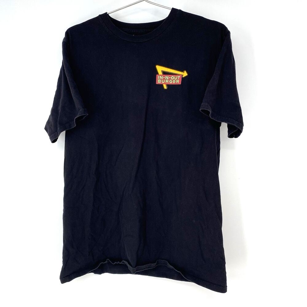 In-N-Out Burger 75th Anniversary T Shirt Mens L Black 1948-2023 Graphic